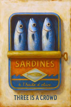 Peinture de sardines en conserve. sur Johannes