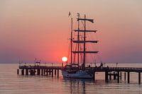 Sonnenaufgang an der Seebrücke Binz