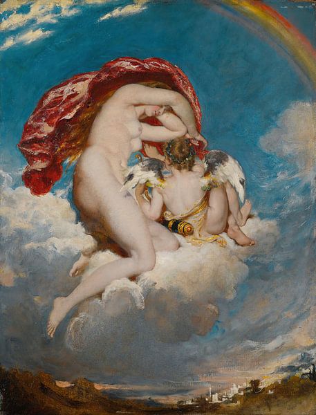 Venus And Cupid Descending, William Etty by Masterful Masters