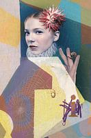 Spinne, Schnecke, Dahlie & i (1 einer Serie von 4)