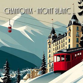 Nostalgie in de Alpen in Chamonix van Skyfall