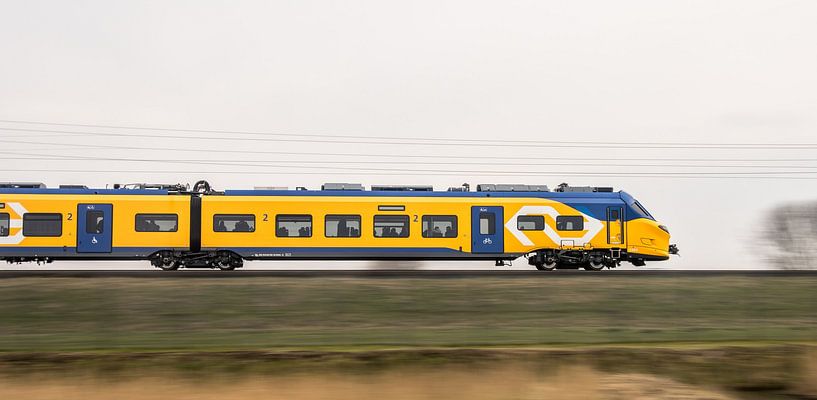 New NS train (ICNG) at high speed on HSL track by Arthur Scheltes