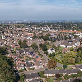 Aerial panorama of Cadier en Keer in South Limburg by John Kreukniet