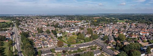 Luchtpanorama van Cadier en Keer in Zuid-Limburg