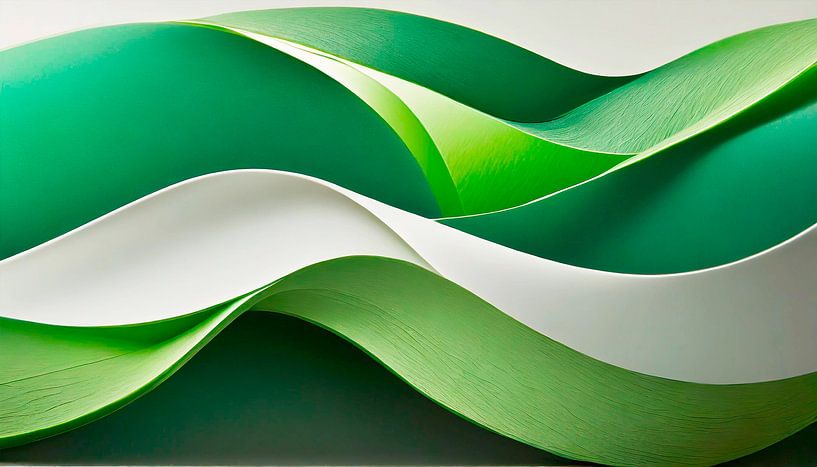 Green and white colours by Mustafa Kurnaz