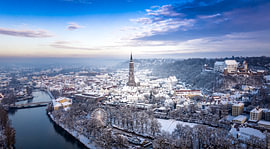 Landshut im Winter von Stabij