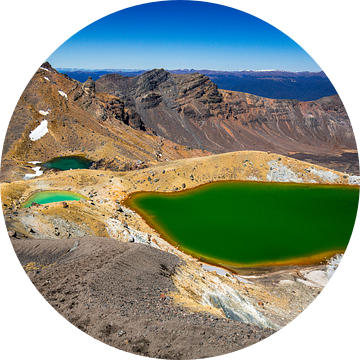 Emerald Lakes, Tongariro, Nieuw-Zeeland van Martijn Smeets