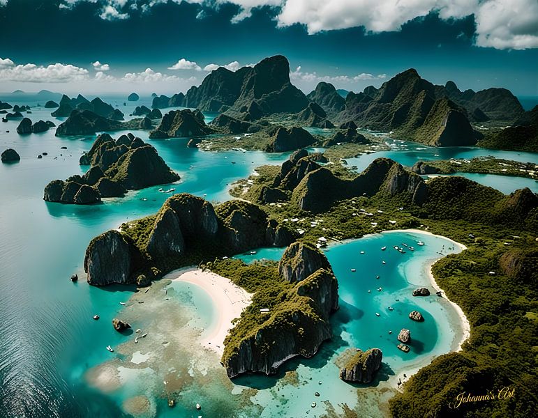 Palawan, Philippines 2 by Johannas Art Creations