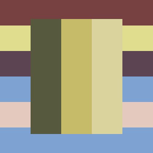 Abstract geometrische kunst geïnspireerd door Sean Scully