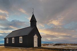 Iceland Black Church by Stefan Schäfer