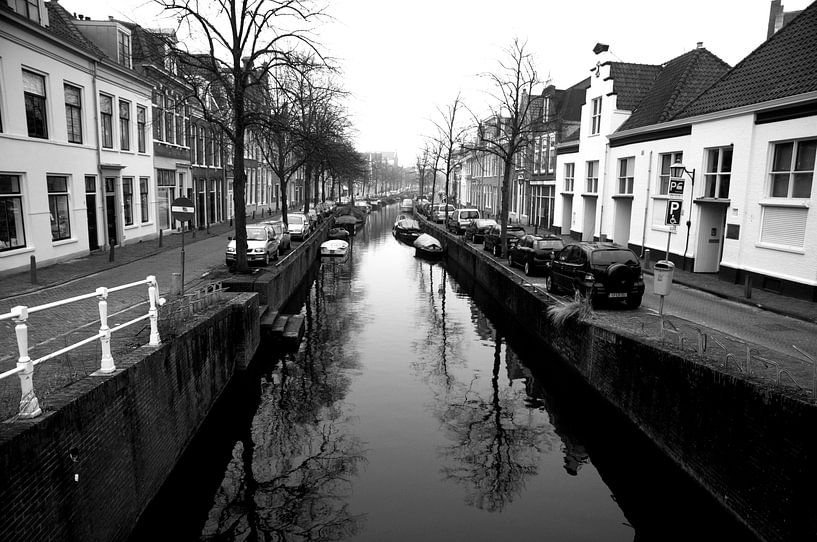 Canals in Haarlem, Bakenessergracht by Esther Cobelens