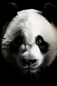 Panda Portret van ARTEO Schilderijen