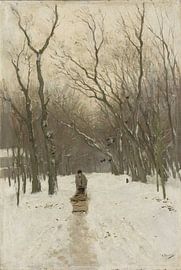 Winter in the bushes of Scheveningen, Anton Mauve