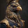Portrait of the of the boss of chicken country by Digitale Schilderijen