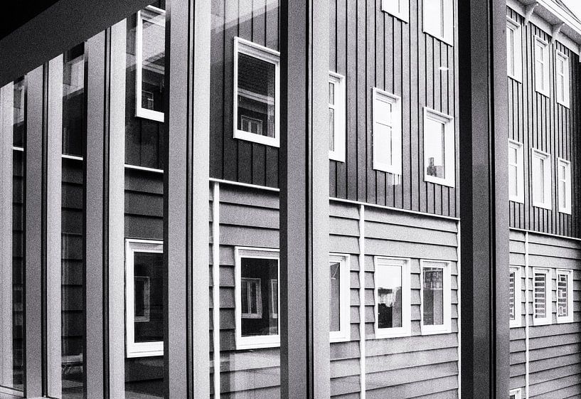 Lijnenspel gebouwen, buildings von Renata Jansen