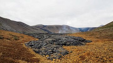 Stomend hete lava van Tesstbeeld Fotografie