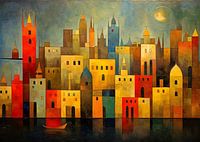 Venice in the style of Paul Klee