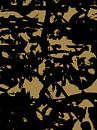 Wabi-Sabi Abstract Japan in Oker Geel Zwart van Mad Dog Art thumbnail