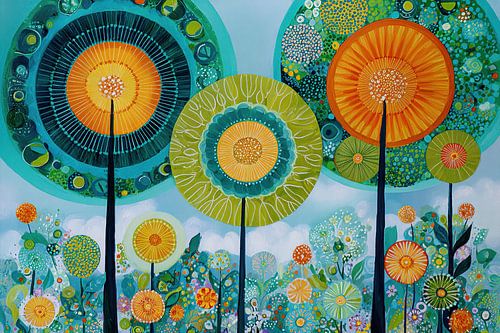 Bunte Gartenfantasie