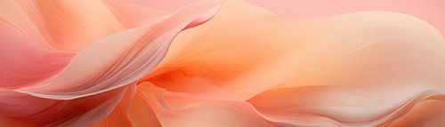 Silky Serenade - Peach Fuzz Abstract Flow #08