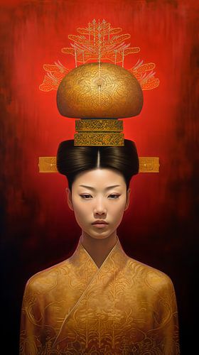 Oriental lady by Carla van Zomeren