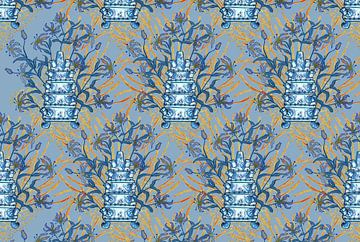 A true ode to Delft Blue by Artmotifs Eve