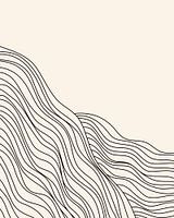Mountains in black lines