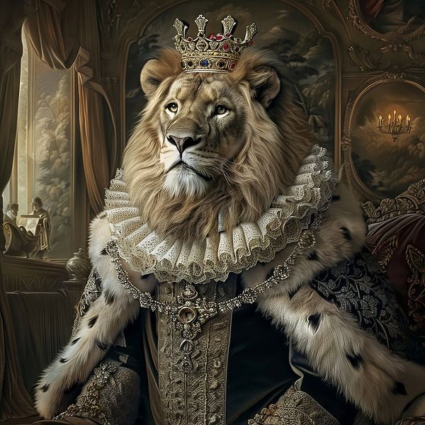 Lion royal par Poster Art Shop