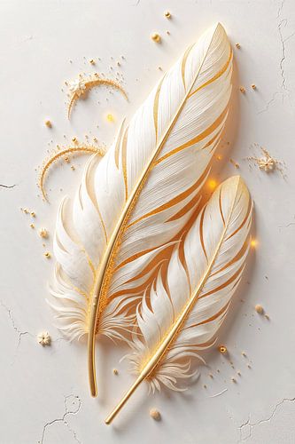 Fantasy Deluxe: VELAURION – Elegant feathers presented in a glamorous and abstract way by INFERAURUM