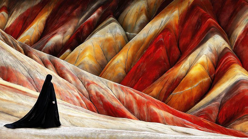 Colourful mountain scenery by Frank Heinz