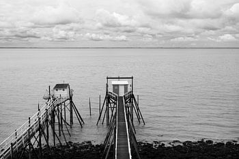 Vissershuisjes in Frankrijk