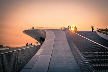 Sonnenuntergang von Lissabon von Simone Haaring