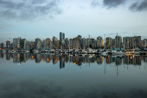 The skyline of Vancouver in Canada