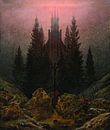 Het kruis in de bergen, Caspar David Friedrich - ca. 1812 van Het Archief thumbnail
