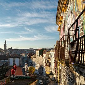 Blick über Porto von Derrick Kazemier