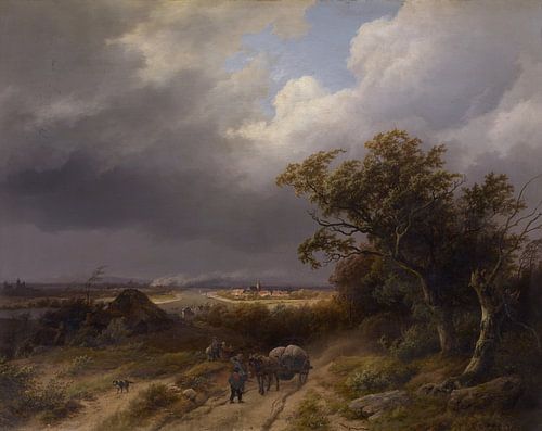 Landschap bij Kleef, Barend Cornelis Koekkoek, 1846