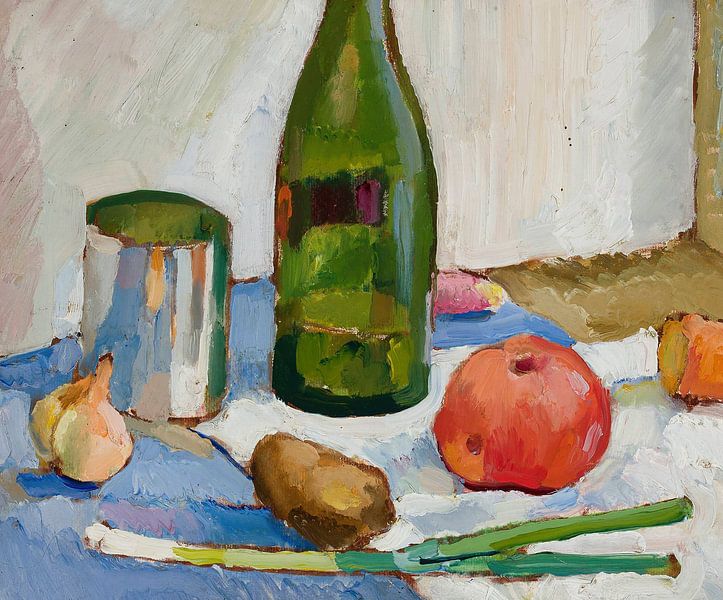 Stilleben mit grüner Flasche, Zygmunt Waliszewski von Oude Meesters Atelier