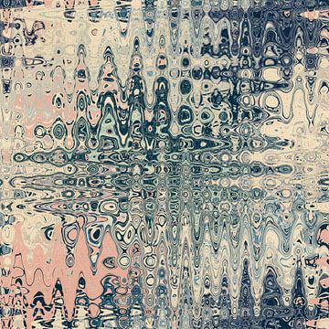 70er Jahre abstraktes Muster im Retrostil in Pastellfarben I