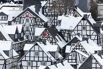 The half-timbered houses of Freudenberg in Siegerland by Roland Brack