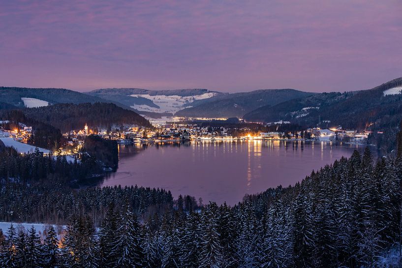 Winter at the Titisee in the Black Forest by Werner Dieterich