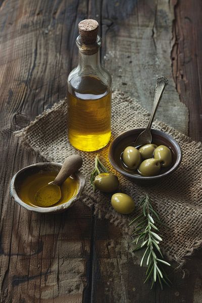 Olive oil Mediterranean cuisine by Poster Art Shop