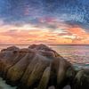Seychellen im Sonnenuntergang von Voss Fine Art Fotografie