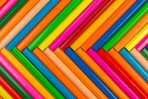 Kleurpotloden als achtergrond foto