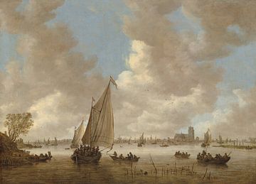 Gezicht op Dordrecht vanuit het noorden, Jan van Goyen