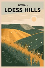 Loess Hills, Iowa von Poster Art Shop