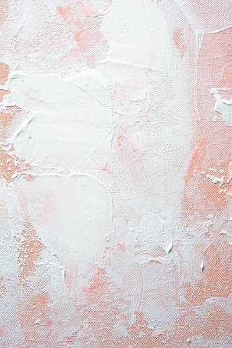 Minimalistisches Design mit Pfirsich- und Weiß-Tönen