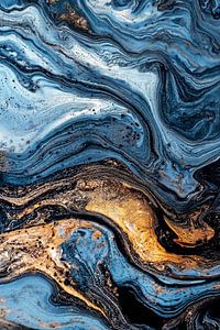 Abstracte alchemie - Organisch azuur