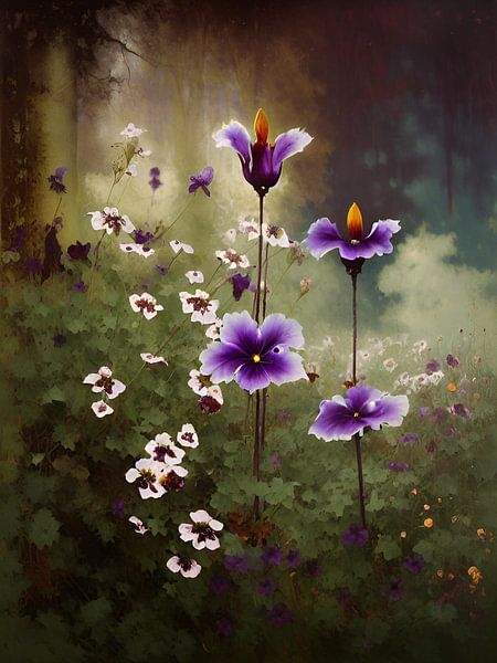 Vintage-Blumen von Nicolette Vermeulen