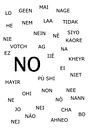 Het woord " NO " in verschillende talen van Claudia Evans thumbnail