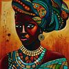 A confident colored woman by Jan Keteleer